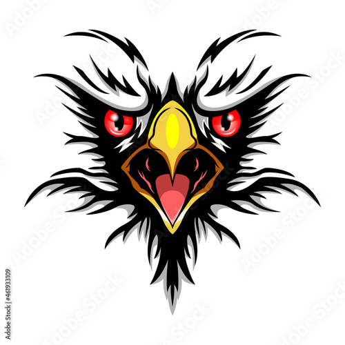 Eagle face esport mascot logo design