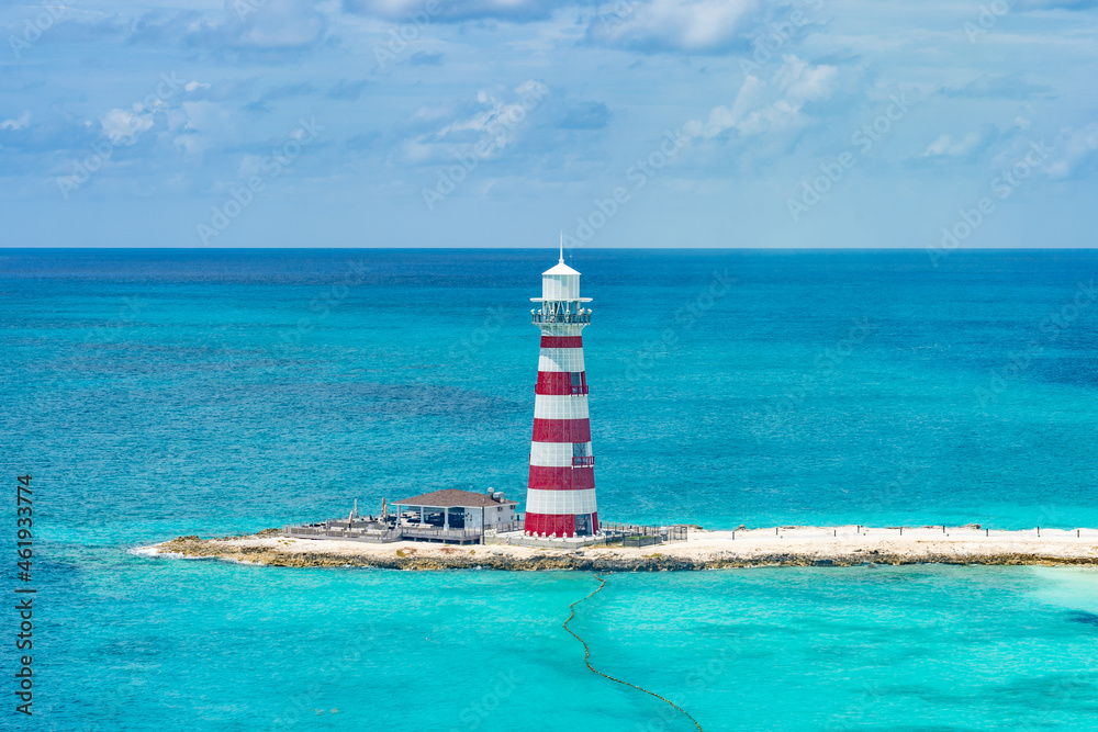 Lighthouse at MSC Ocean Cay Island