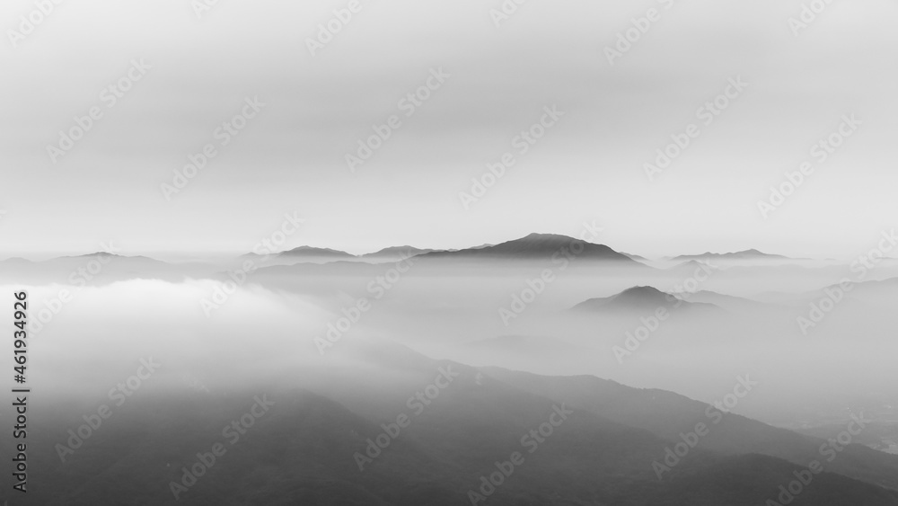 misty morning in the mountains misty morning in the mountains