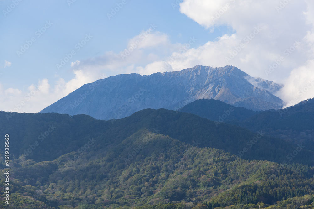 日本の岡山県真庭市の蒜山高原の美しい風景