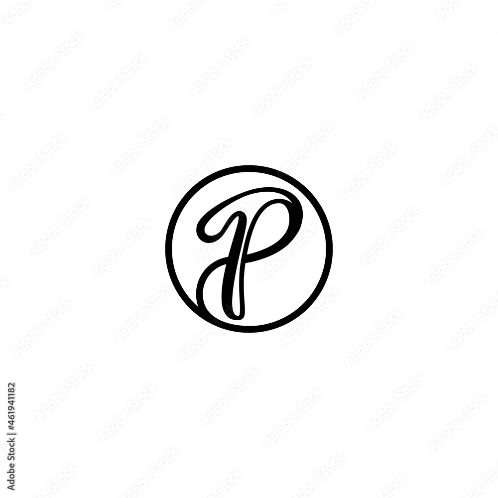 minimalist P logo minimalist P logo