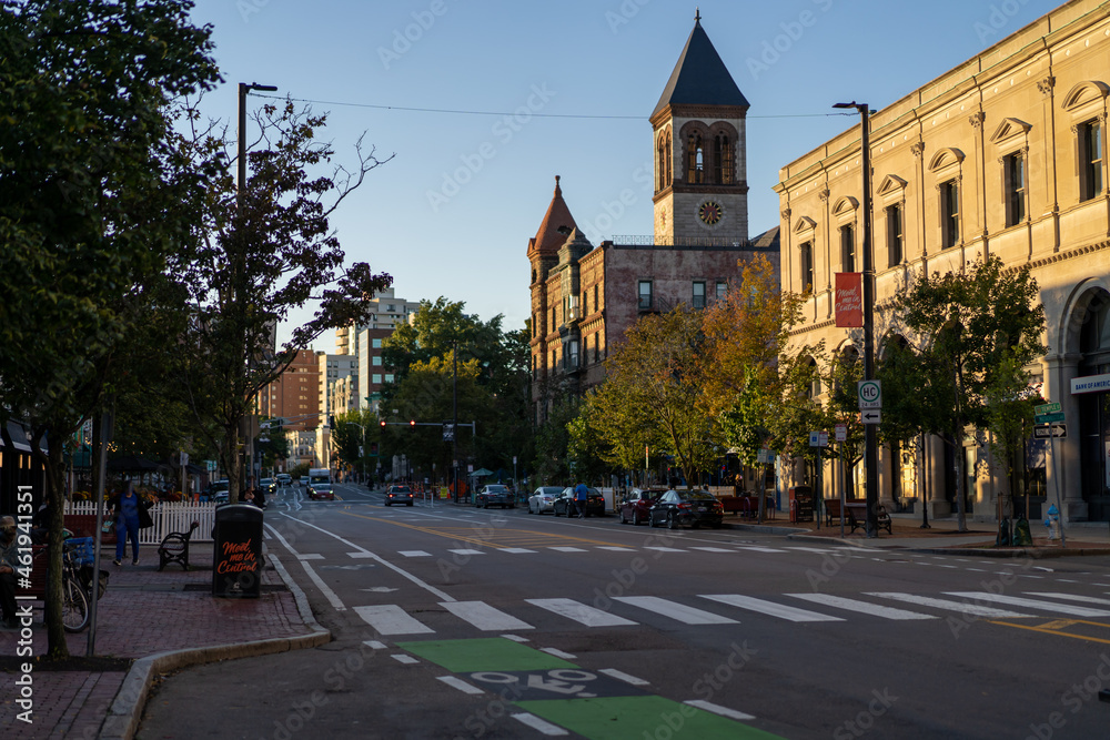 Fototapeta premium Cambridge Mass Central Square