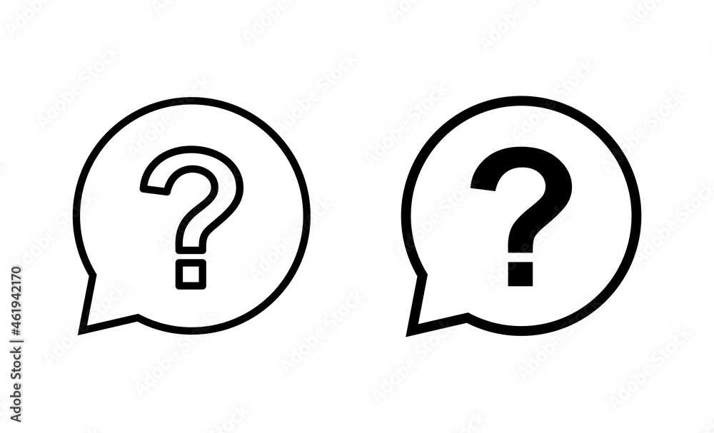 Question icons set. question mark sign and symbol Question icons set. question mark sign and symbol