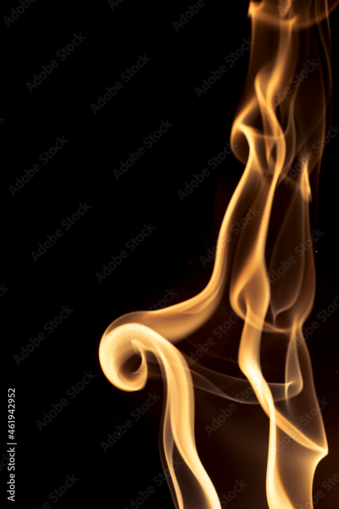 Gold smoke on black background. Gold smoke on black background.