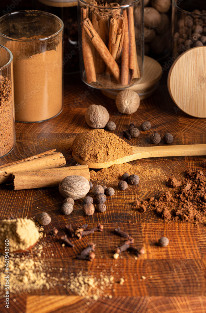 The Ingredients for Pumpkin Spice Cinnamon Nutmeg Allspice Clove and Ginger.. The Ingredients for Pumpkin Spice Cinnamon Nutmeg Allspice Clove and Ginger..