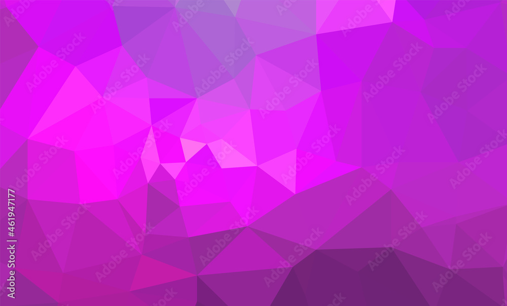 low poly geometric background with abstract pattern made of color light pink shapes