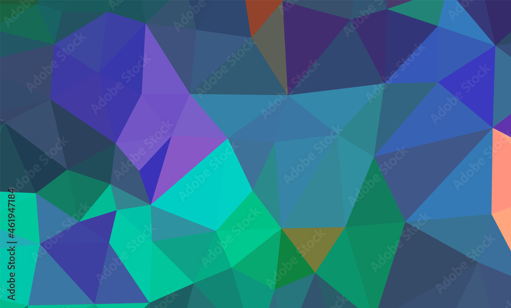 Fototapeta premium low poly geometric background with abstract pattern made of color light blue shapes