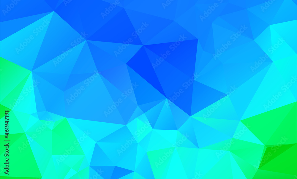 Fototapeta premium low poly geometric background with abstract pattern made of color light blue shapes