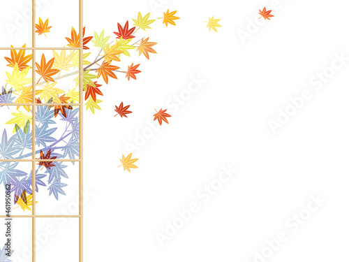 紅葉のフレーム