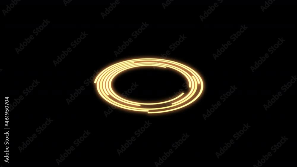 3D Arc Offset A Ripple Yellow X60 Degrees Small VJ Loop Animation 3D Arc Offset A Ripple Yellow X60 Degrees Small VJ Loop Animation