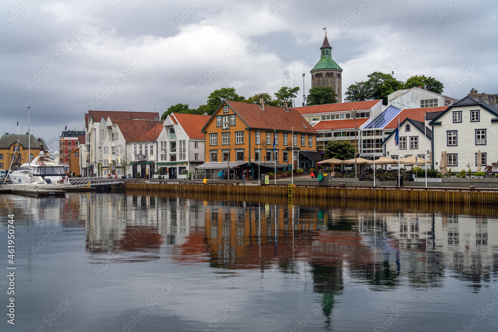 Stavanger, the forth largest metropolitan area, Rogaland county in Southwest Norway, Stavanger. It's old city core has mostly historical  wooden houses. 