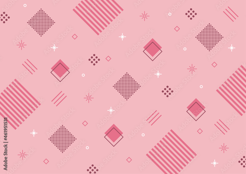 幾何学 背景 ピンク Stock Vector Adobe Stock