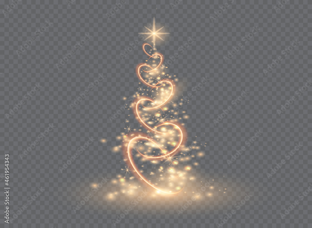 Silver Christmas tree on transparent background.Christmas abstract pattern. Silver Christmas tree on transparent background.Christmas abstract pattern.