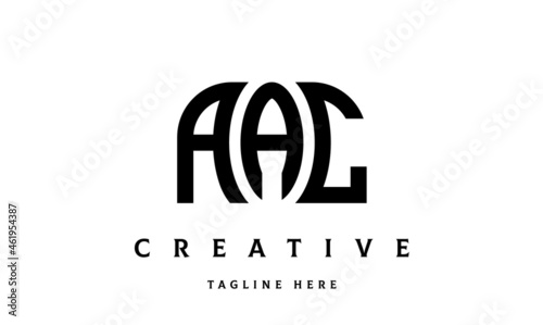 AAC creative taj three latter logo vector