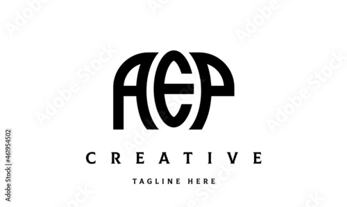 AEP creative taj three latter logo vector