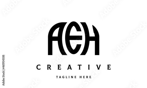 AEH creative taj three latter logo vector