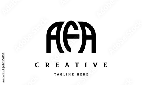 AFA creative taj three latter logo vector