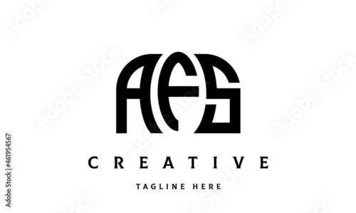 AFS creative taj three latter logo vector