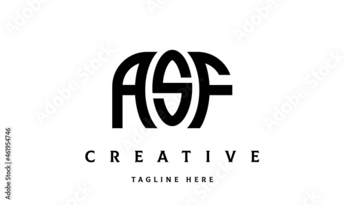 ASF creative taj three latter logo vector