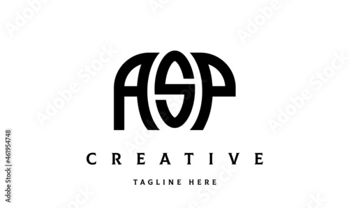 ASP creative taj three latter logo vector
