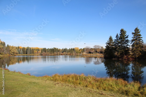 Autumn Day In The Park, William Hawrelak Park, Edmonton, Alberta © Michael Mamoon