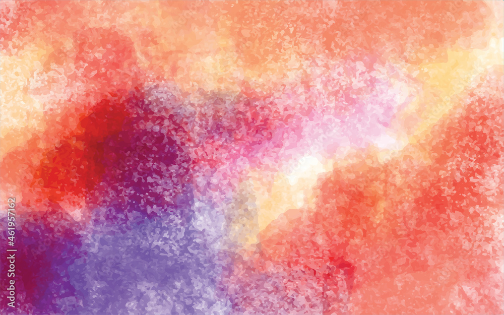Fototapeta premium Light colorful watercolor background texture. Abstract red watercolor on white background. Illustrator vector watercolor background. 