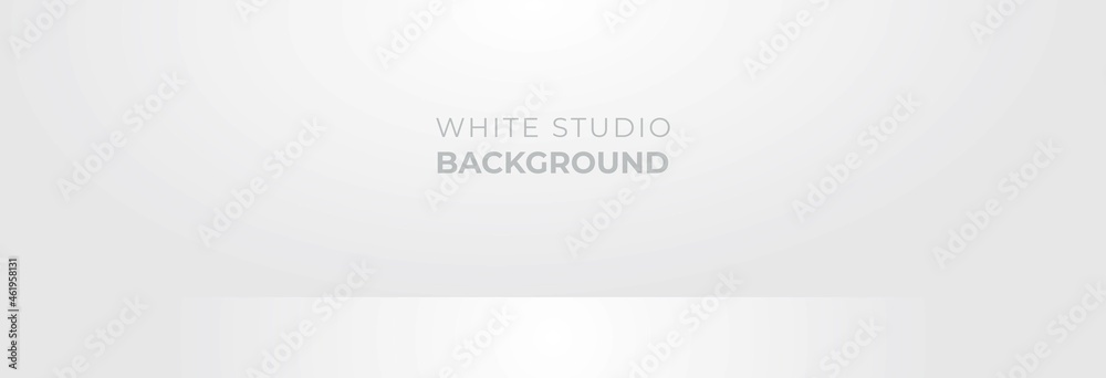 White Vector Empty Studio Background