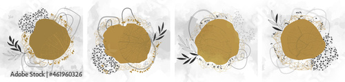 Creative concept flyer layout with tree growth rings.