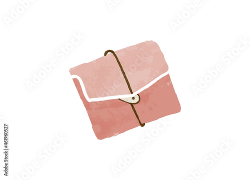 茶道具である懐紙入れ・袱紗のイラスト