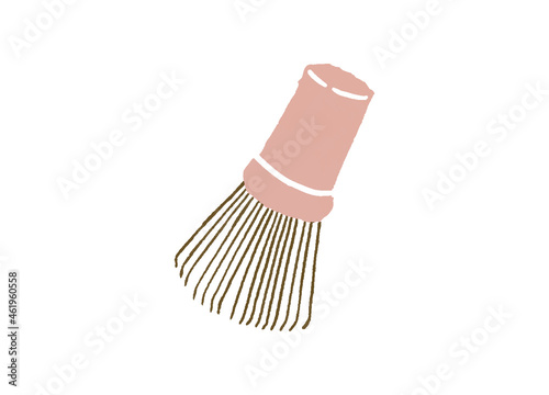 茶道具である茶筅のイラスト