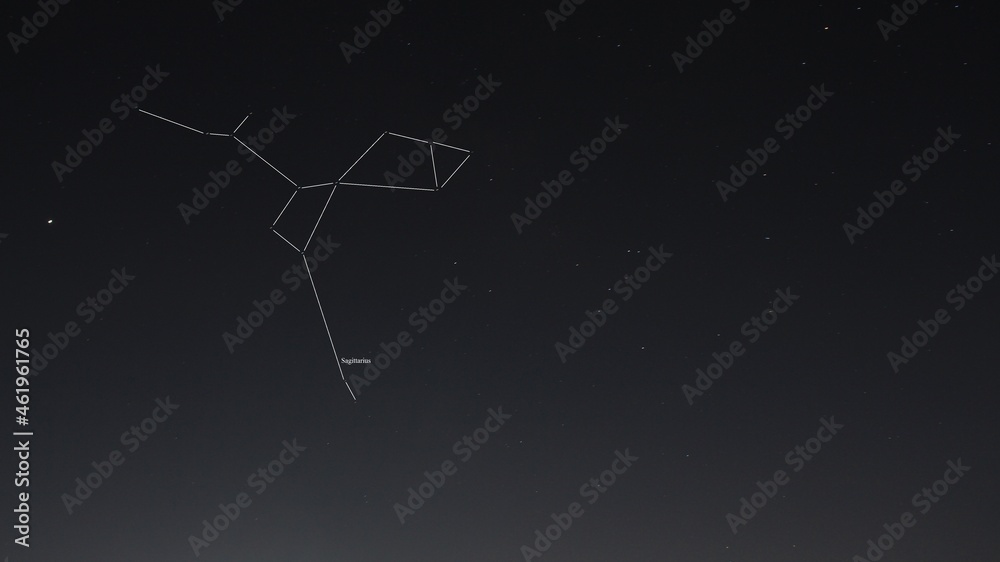 Sagittarius constellation one of the Zodiac Sign among twelve. I shot