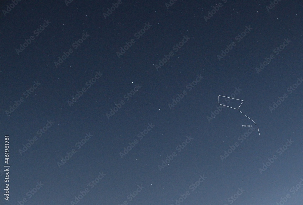 Ursa Minor- There are two types of Ursa constellation, this one is minor. Much much smaller than the Bigger Ursa. 