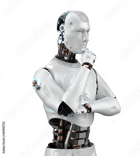 ai robot computing or analyzing