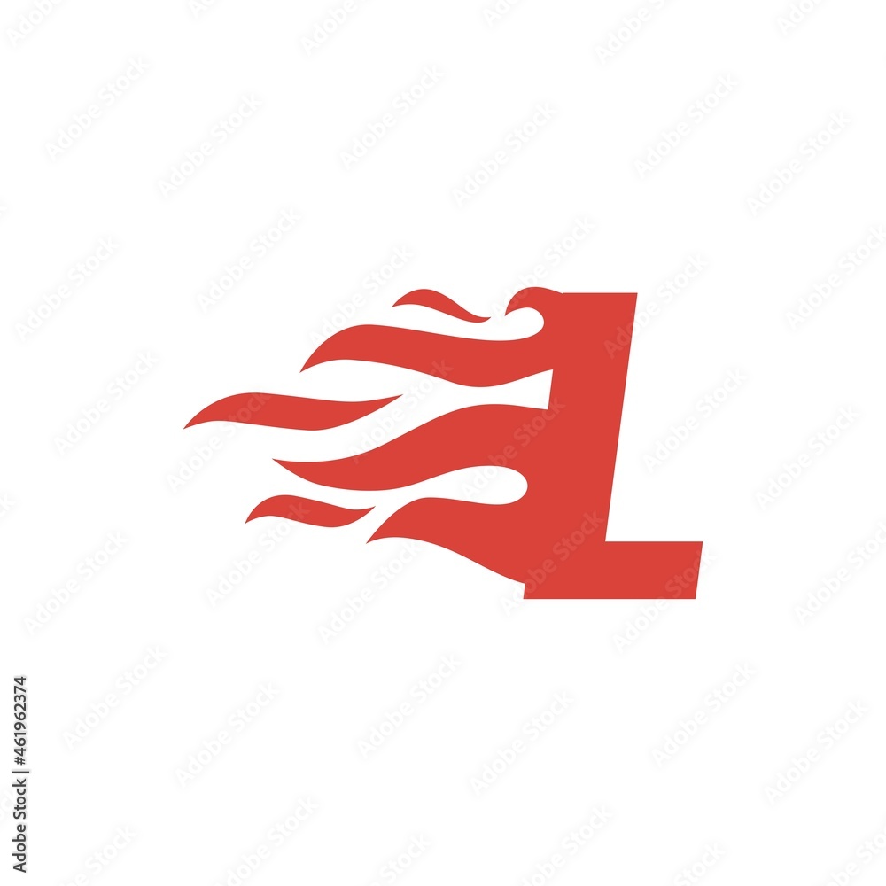 l letter fire flame hot uppercase logo vector icon illustration l letter fire flame hot uppercase logo vector icon illustration