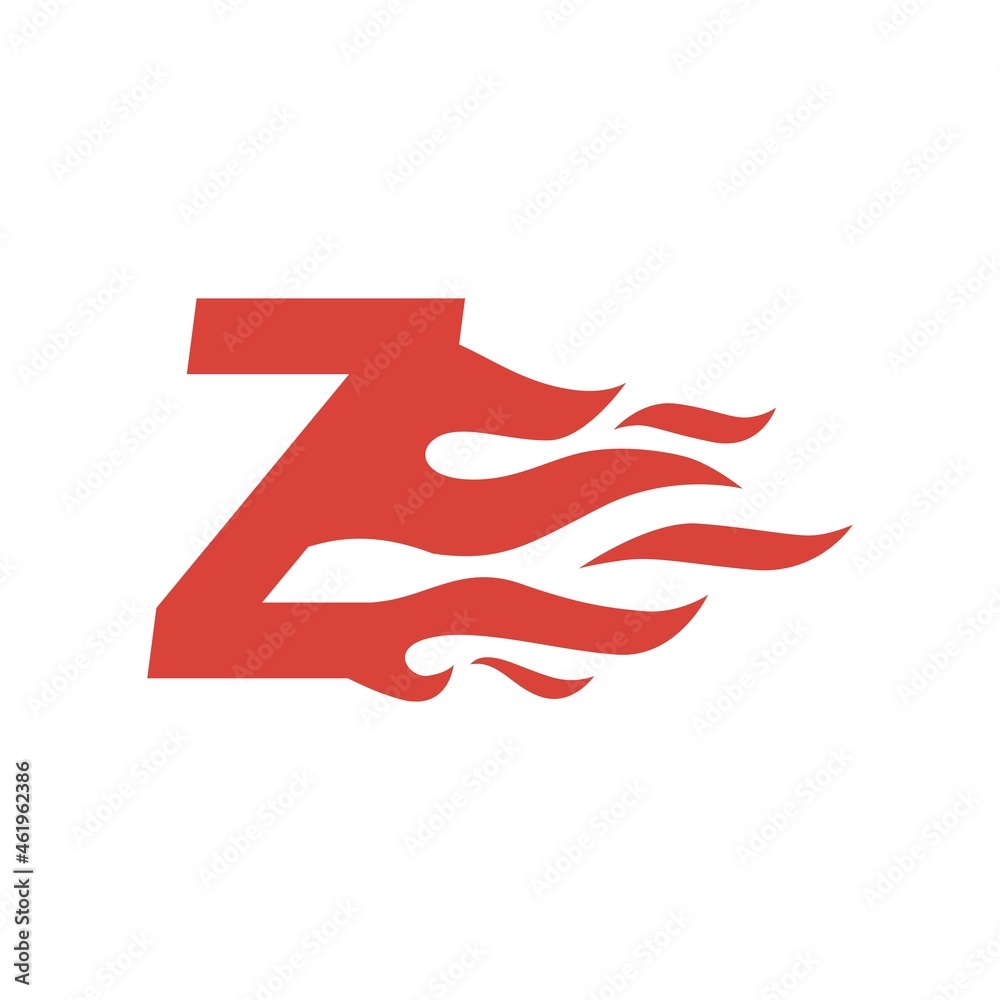 z letter fire flame hot uppercase logo vector icon illustration z letter fire flame hot uppercase logo vector icon illustration