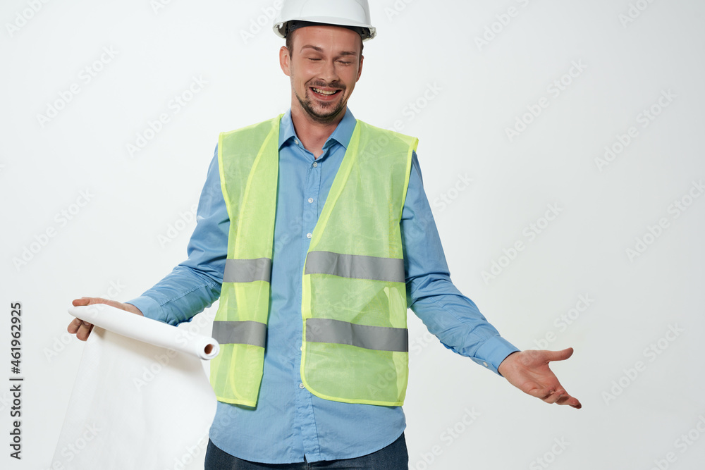 male builders engineer light background male builders engineer light background