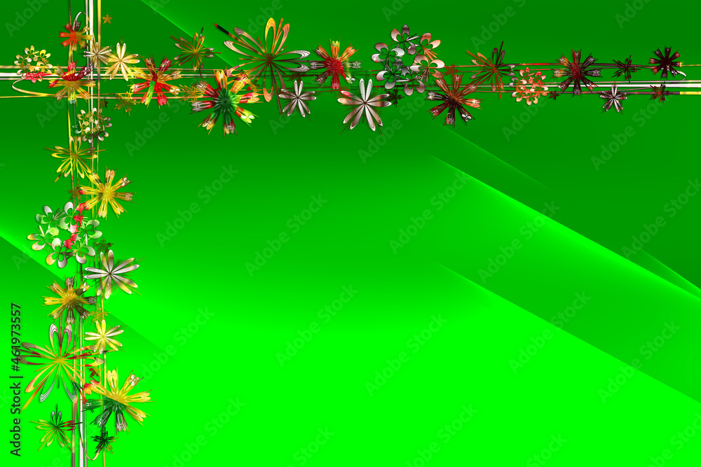 Weihnachten Hintergrund abstrakt Sterne Rahmen grün gelb gold silber grau rot hell dunkel isoliert auf weiß Weihnachtsmotiv