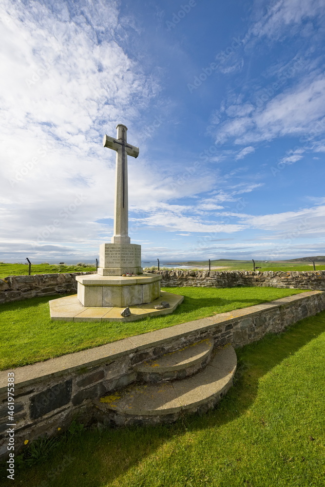Cross of sacrifice at Kilchoman, Islay Cross of sacrifice at Kilchoman, Islay