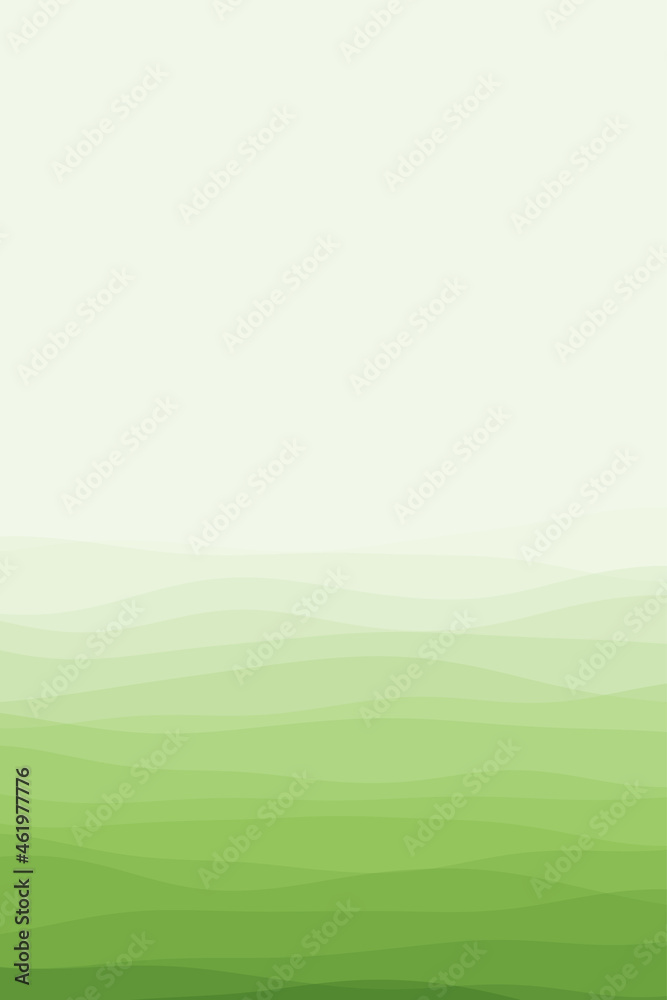 Cover page template. Page template with soft curves in light green colors. Can be used as banner, flyer, poster, business card, brochure. Elegant vector illustration.