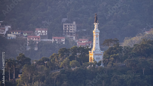 Photo with the Basilica of Our Lady Help of Christians (Basílica de Nossa Senhora Auxiliadora), one of the largest in Niterói, Rio de Janeiro, Brazil