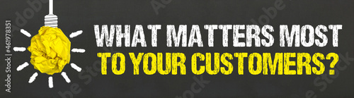 Schilderij op canvas What matters most to your customers?