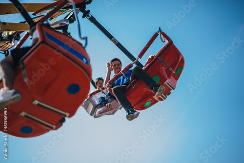 Swinging carousel ride © qunica.com