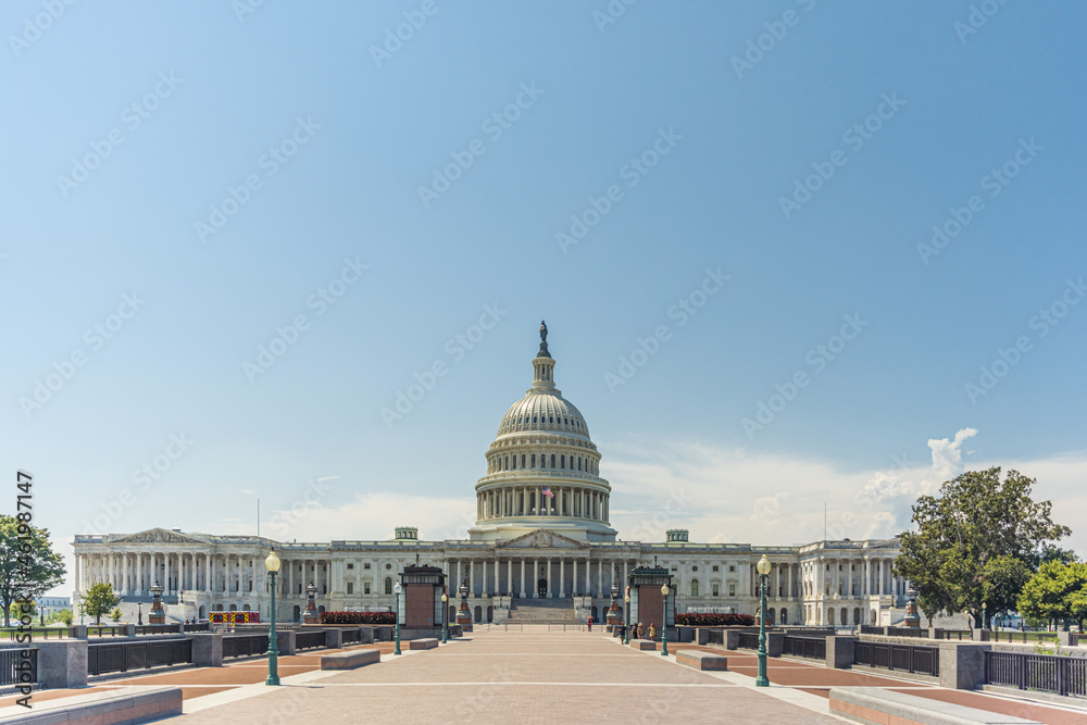 Panorama of the US Capitol in Washington DC - USA