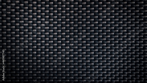 Wallpaper Mural Mesh black texture. Dark polyester fiber material for sport cloth or abstract weave background. Synthetic pattern for backpacks and sports equipment. Torontodigital.ca