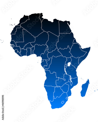 Karte von Afrika
