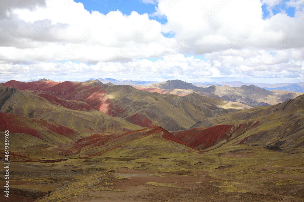 View of Palccoyo Rainbow Mountain, Peru
