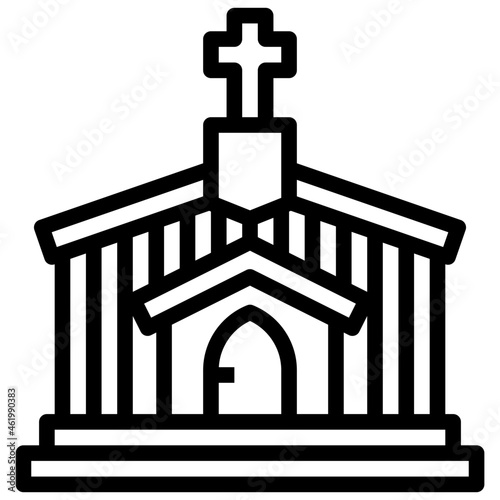 church outline icon,ar,out,graphic,illustration