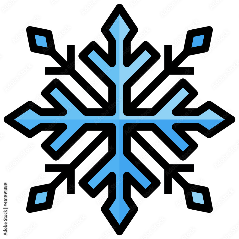 SNOWFLAKE filled outline icon,linear,outline,graphic,illustration SNOWFLAKE filled outline icon,linear,outline,graphic,illustration