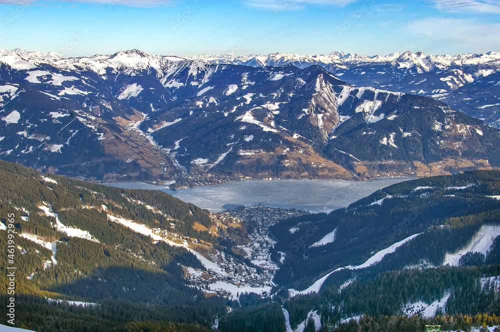 Zell am See lake and village in Austria
