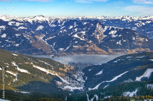 Zell am See lake and village in Austria